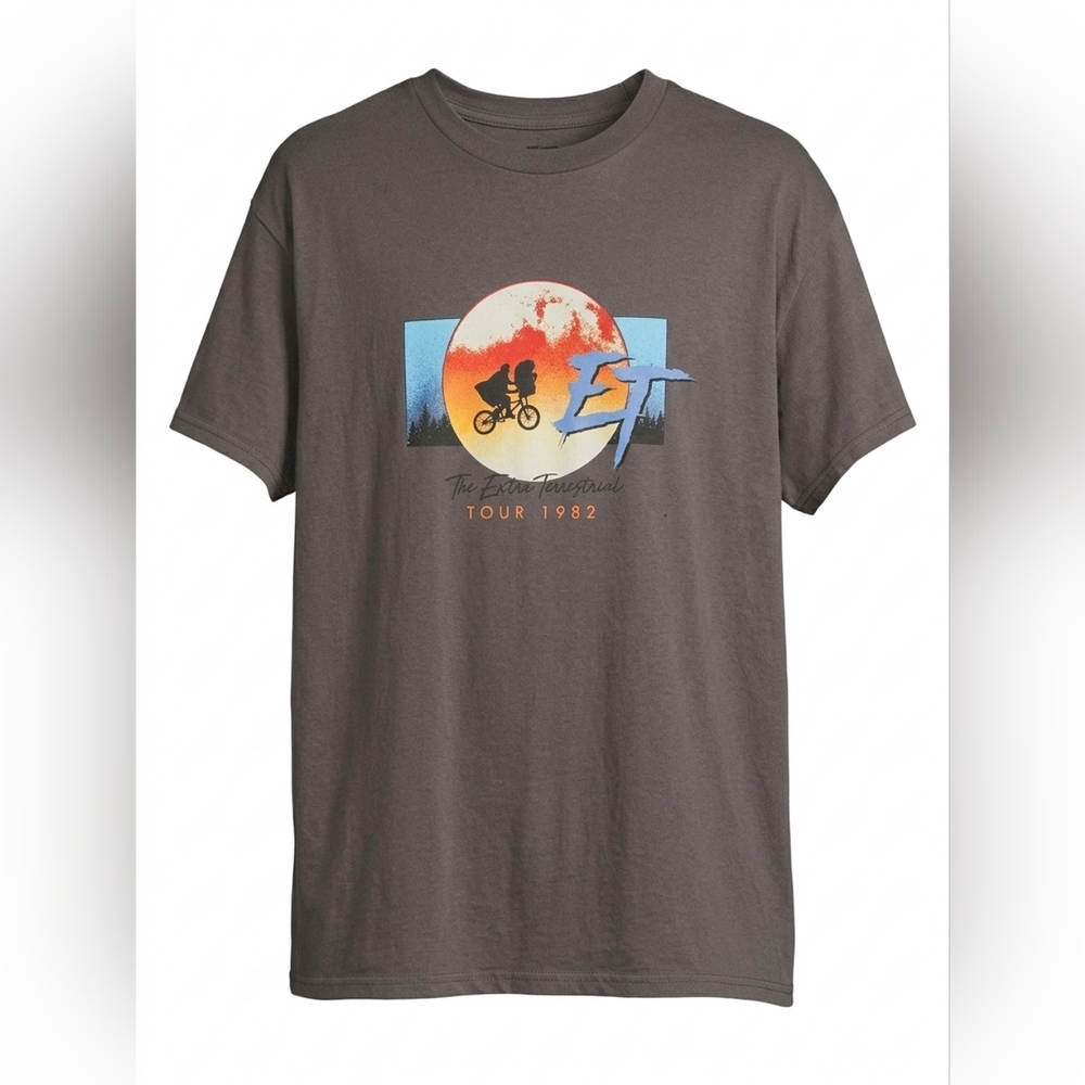 Universal ET Tour 1982 Graphic Tee -Vintage Gray